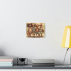 African Canvas, Canvas for Home Decor, Wall Decoration, Housewarming Gift,
