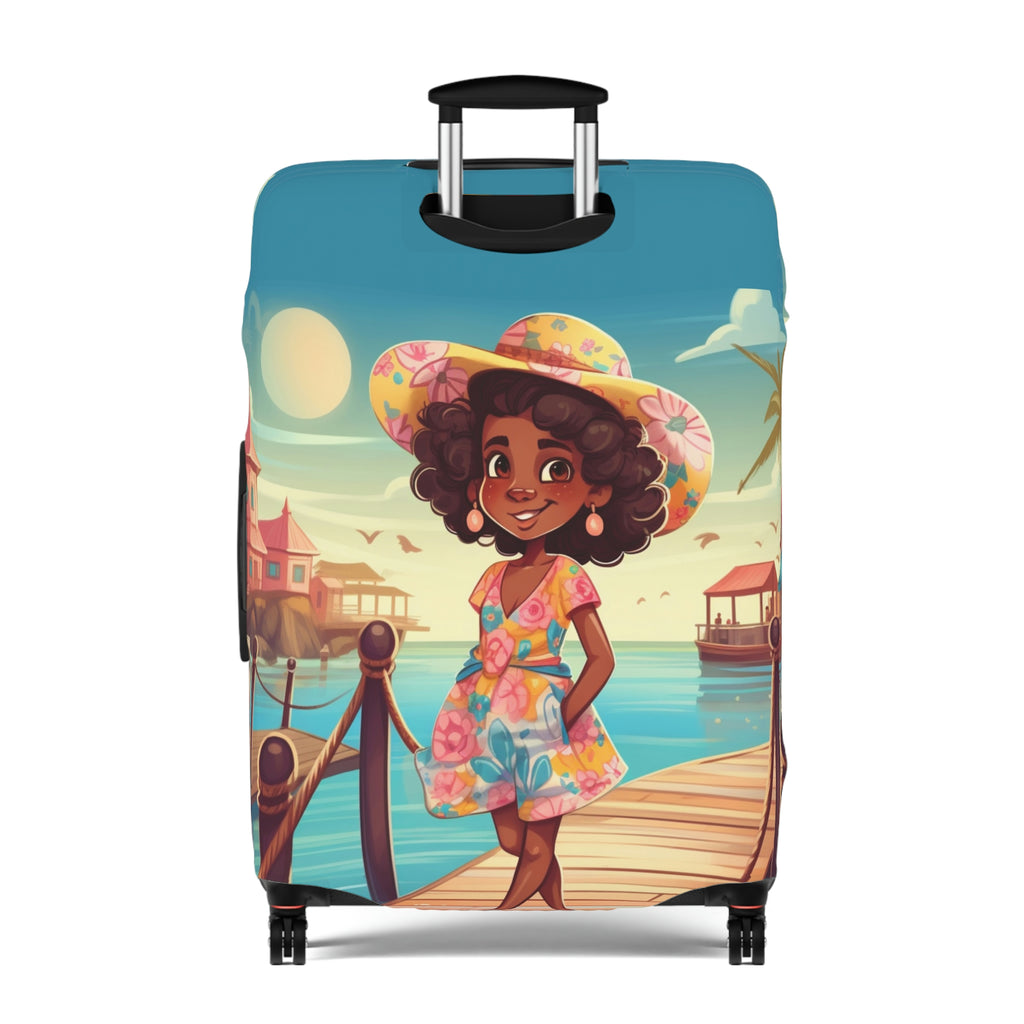 Luggage Cover, Luggage Protector, Suitcase Protector Travel Suitcase Cover, Boardwalk