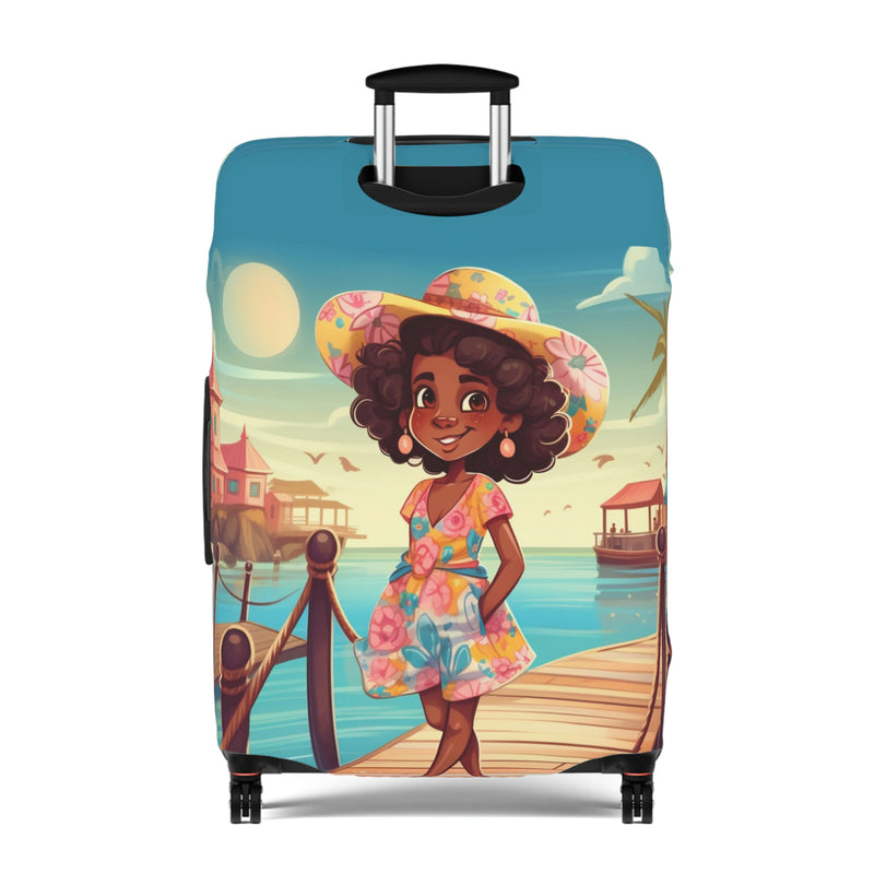 Luggage Cover, Luggage Protector, Suitcase Protector Travel Suitcase Cover, Boardwalk