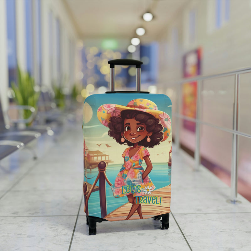 Luggage Cover, Luggage Protector, Suitcase Protector Travel Suitcase Cover, Boardwalk