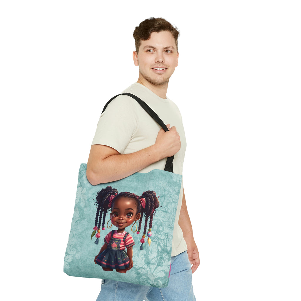 Tote Bag, Spring Tote, Afro Girls Tote