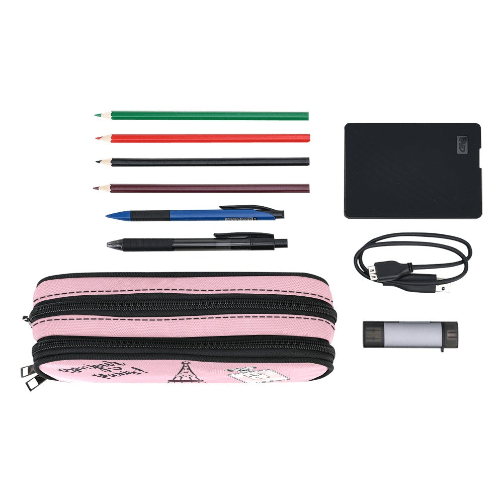 Paris Theme Print Pencil Pouch Pencil Pouch