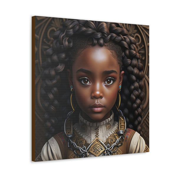 Afro Girl Canvas, African Canvas, Canvas for Home Decor, Wall Decoration, Housewarming Gift, Girl Canvas