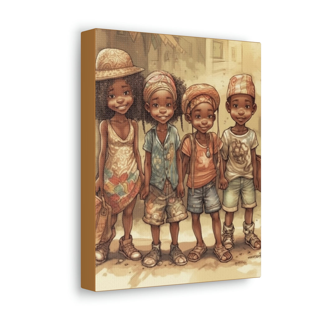 African Canvas, Canvas for Home Decor, Wall Decoration, Housewarming Gift,