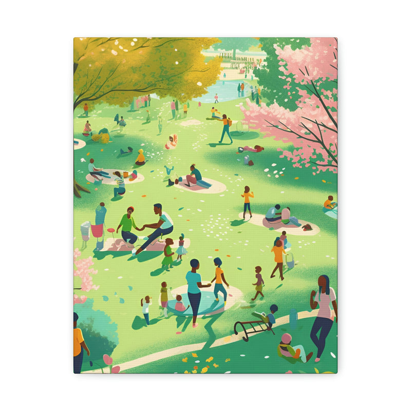 Playing in the Park, Canvas for Home Decor, Wall Decoration, Picture