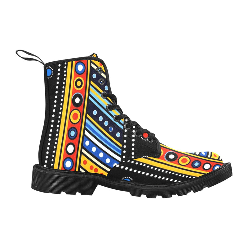 Masai Inspired Martin Boots for Women (Black)