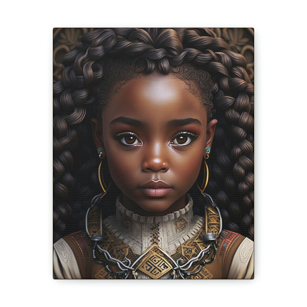 Afro Girl Canvas, African Canvas, Canvas for Home Decor, Wall Decoration, Housewarming Gift, Girl Canvas