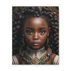 Afro Girl Canvas, African Canvas, Canvas for Home Decor, Wall Decoration, Housewarming Gift, Girl Canvas