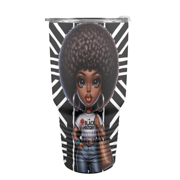 Black History 30oz Insulated Stainless Steel Mobile Tumbler