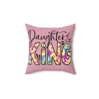 Polyester Square Pillow, Daughter of the King