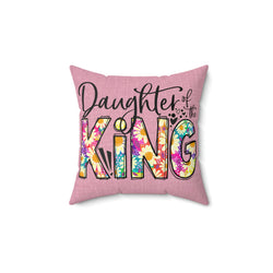 Polyester Square Pillow, Daughter of the King