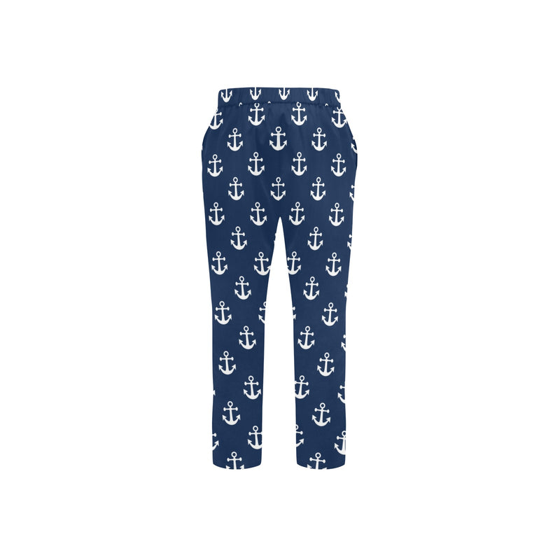 Navy/Anchors Men's All Over Print Casual Trousers