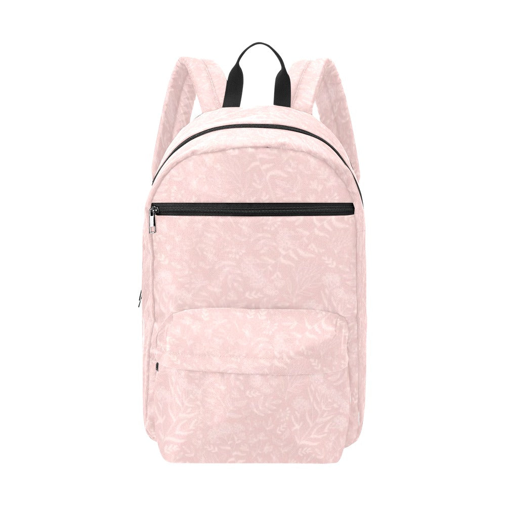 Pink Flower Design Large Capacity Travel Backpack (Model 1691)
