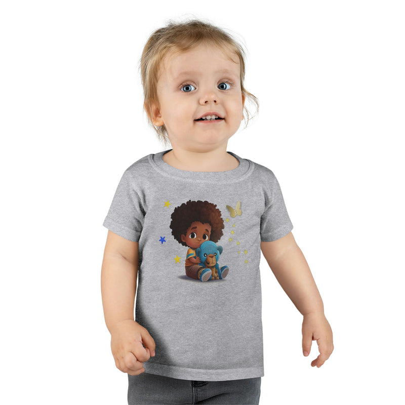 Toddler T-shirt, Boy with Bear, Kid's T-shirt, T-shirt