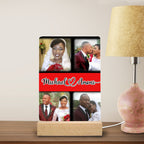 Photo Frame Square Acrylic Photo Panel with Light Base