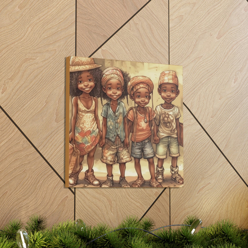 African Canvas, Canvas for Home Decor, Wall Decoration, Housewarming Gift,