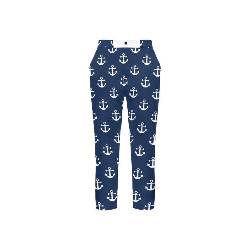Navy/Anchors Men's All Over Print Casual Trousers