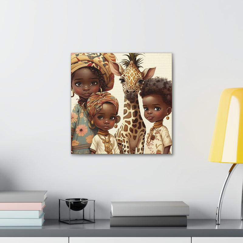 African Canvas, Canvas for Home Decor, Wall Decoration, Housewarming Gift