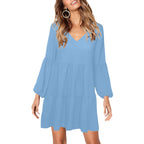 V-Neck Dress Loose Fit Dress
