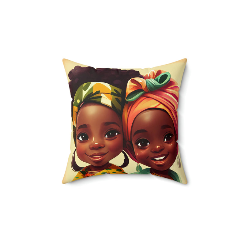 Colorful Pillowcase, Spun Polyester Square Pillow, Bedroom pillow