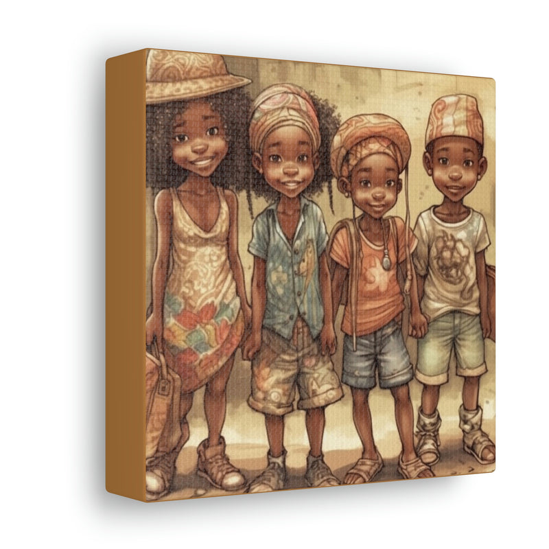 African Canvas, Canvas for Home Decor, Wall Decoration, Housewarming Gift,