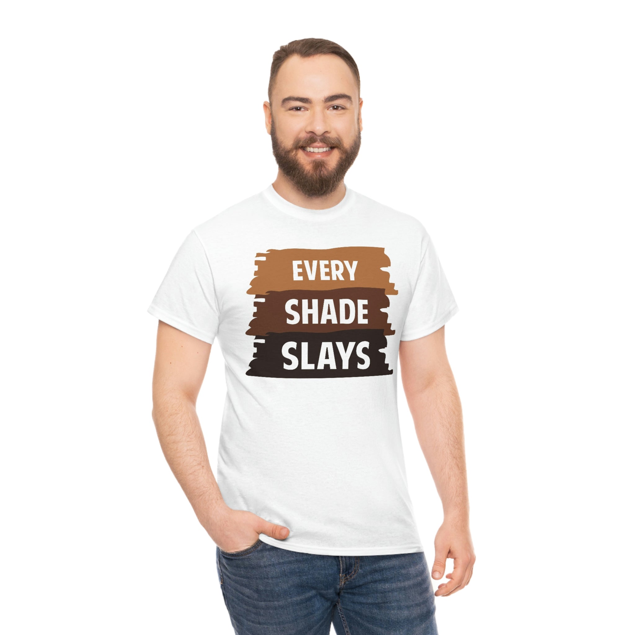 Every Shade Slays, Cotton Tee, Black History Tee,