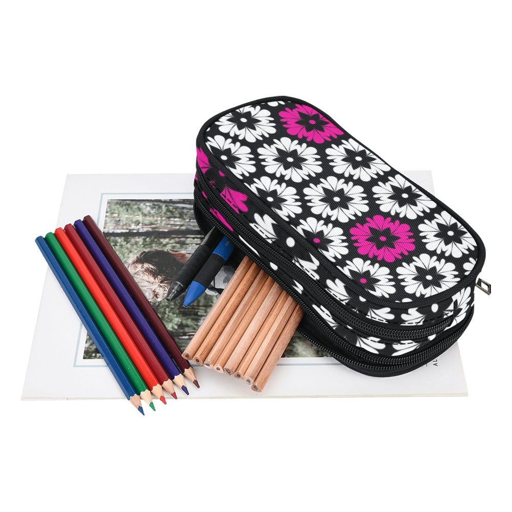 Flower Theme Print Pencil Pouch Pencil Pouch
