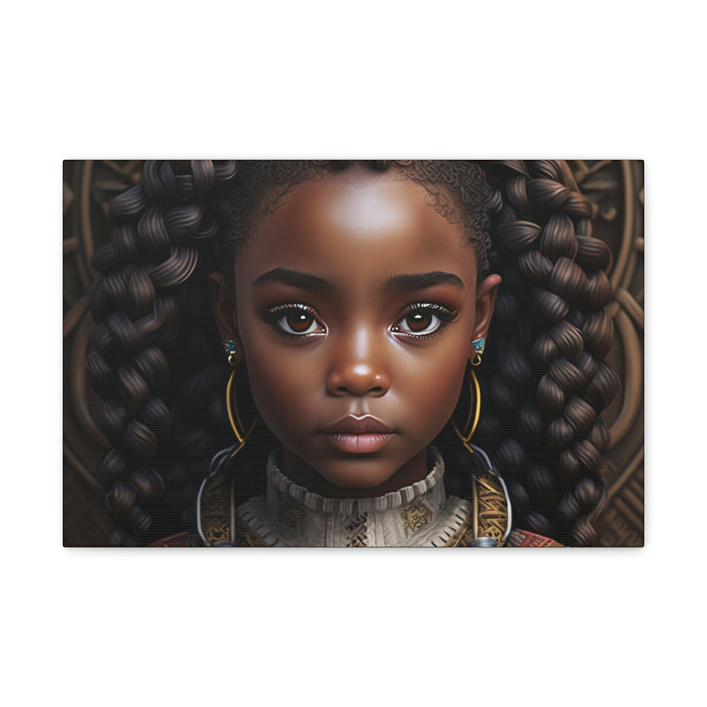 Afro Girl Canvas, African Canvas, Canvas for Home Decor, Wall Decoration, Housewarming Gift, Girl Canvas