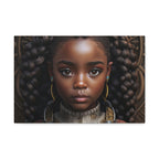 Afro Girl Canvas, African Canvas, Canvas for Home Decor, Wall Decoration, Housewarming Gift, Girl Canvas