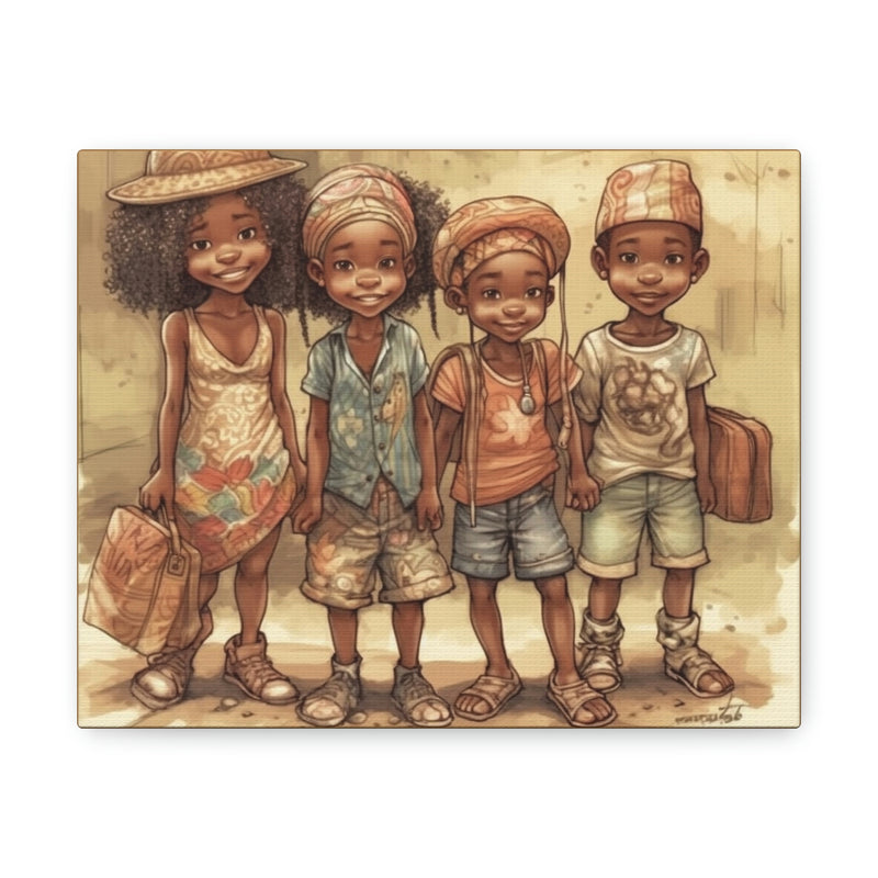 African Canvas, Canvas for Home Decor, Wall Decoration, Housewarming Gift,