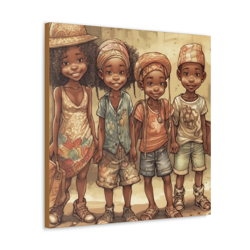 African Canvas, Canvas for Home Decor, Wall Decoration, Housewarming Gift,