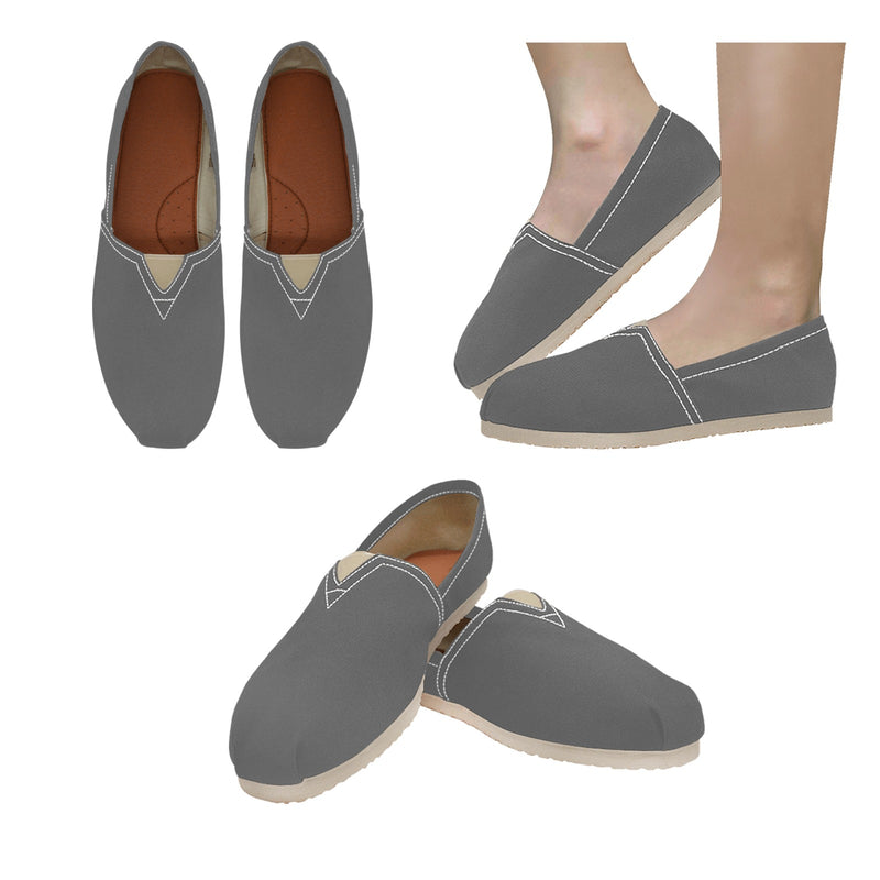 Women's Classic Canvas Slip-On Shoe-Grey