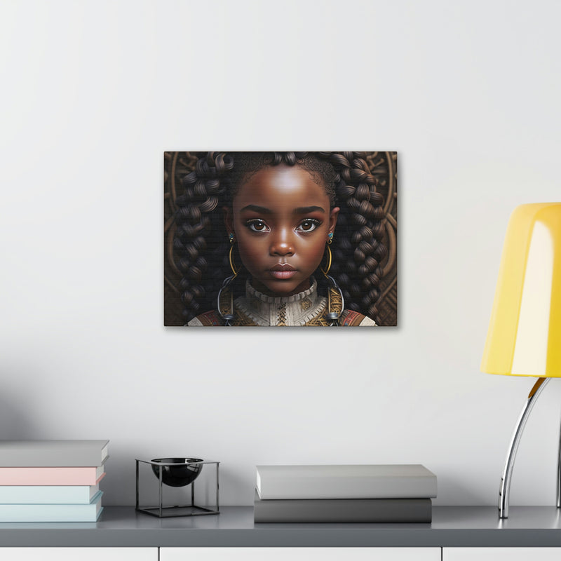 Afro Girl Canvas, African Canvas, Canvas for Home Decor, Wall Decoration, Housewarming Gift, Girl Canvas