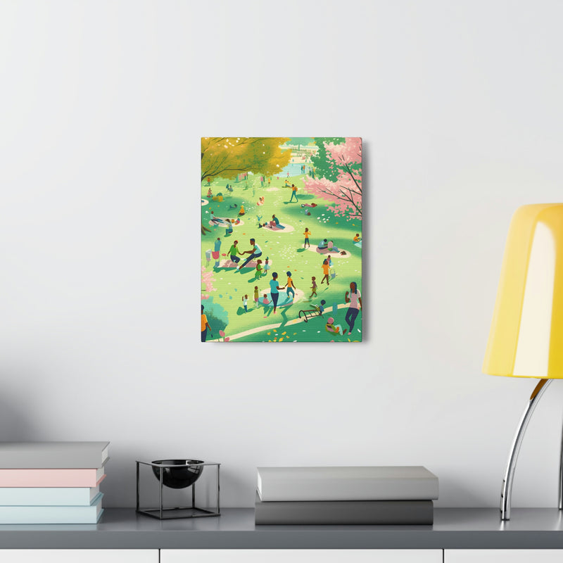Playing in the Park, Canvas for Home Decor, Wall Decoration, Picture