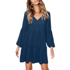 V-Neck Dress Loose Fit Dress