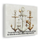 Canvas, Anchor Canvas, Anchor, Wall Decorations, Naval Decorations
