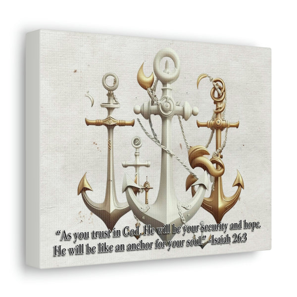 Canvas, Anchor Canvas, Anchor, Wall Decorations, Naval Decorations