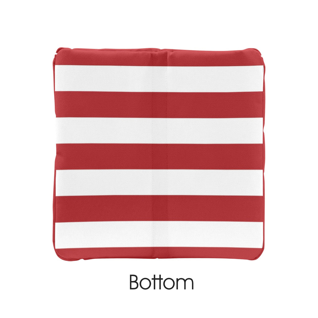 Red and White Striped Quilt Storage Bag