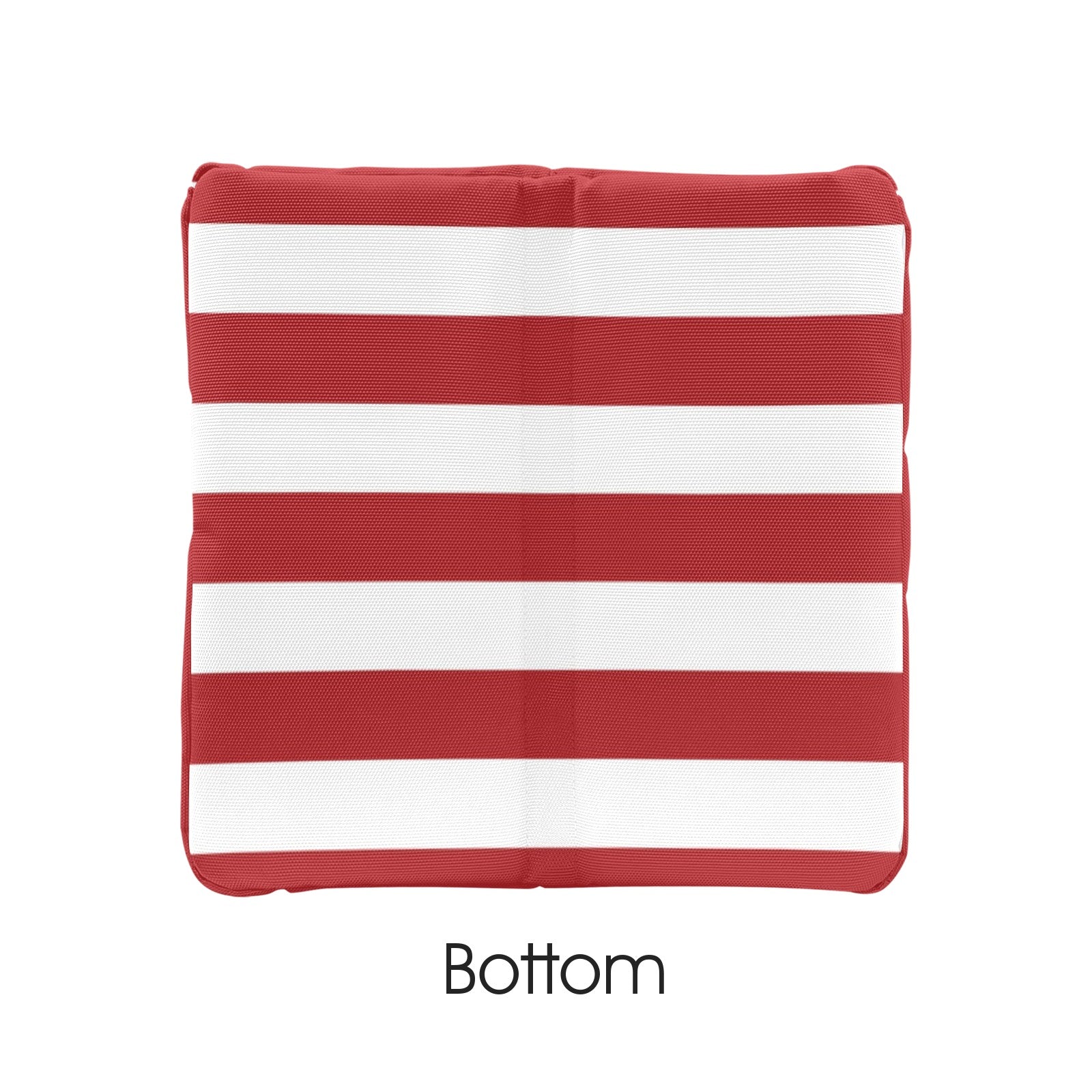 Red and White Striped Quilt Storage Bag