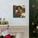 Cute Afro Girls Canvas, Canvas for Home Decor, Wall Decoration, Girl Canvas