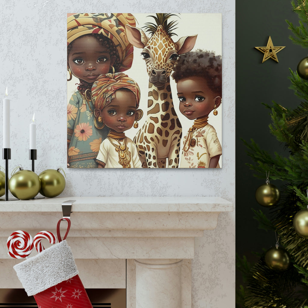 African Canvas, Canvas for Home Decor, Wall Decoration, Housewarming Gift