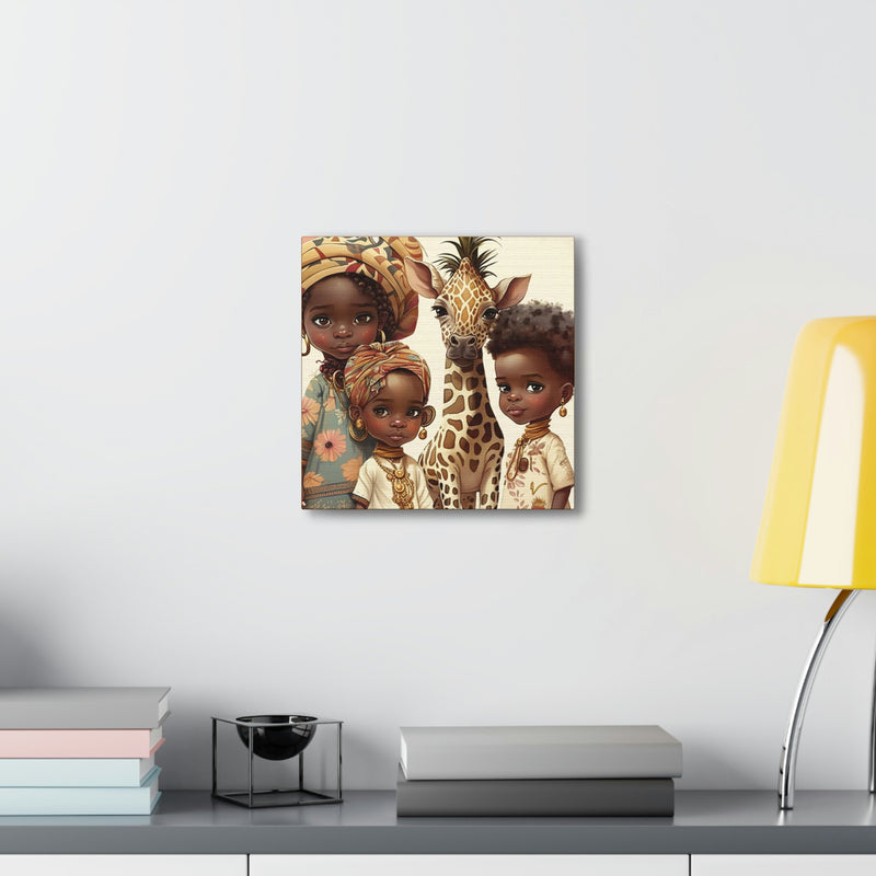 African Canvas, Canvas for Home Decor, Wall Decoration, Housewarming Gift