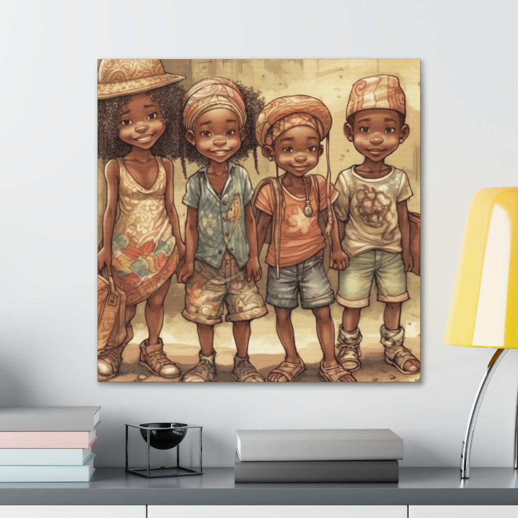 African Canvas, Canvas for Home Decor, Wall Decoration, Housewarming Gift,