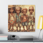 African Canvas, Canvas for Home Decor, Wall Decoration, Housewarming Gift,