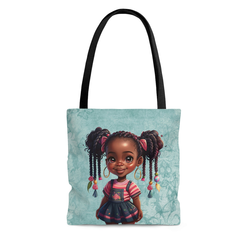 Tote Bag, Spring Tote, Afro Girls Tote