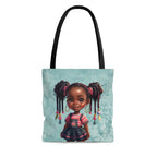 Tote Bag, Spring Tote, Afro Girls Tote