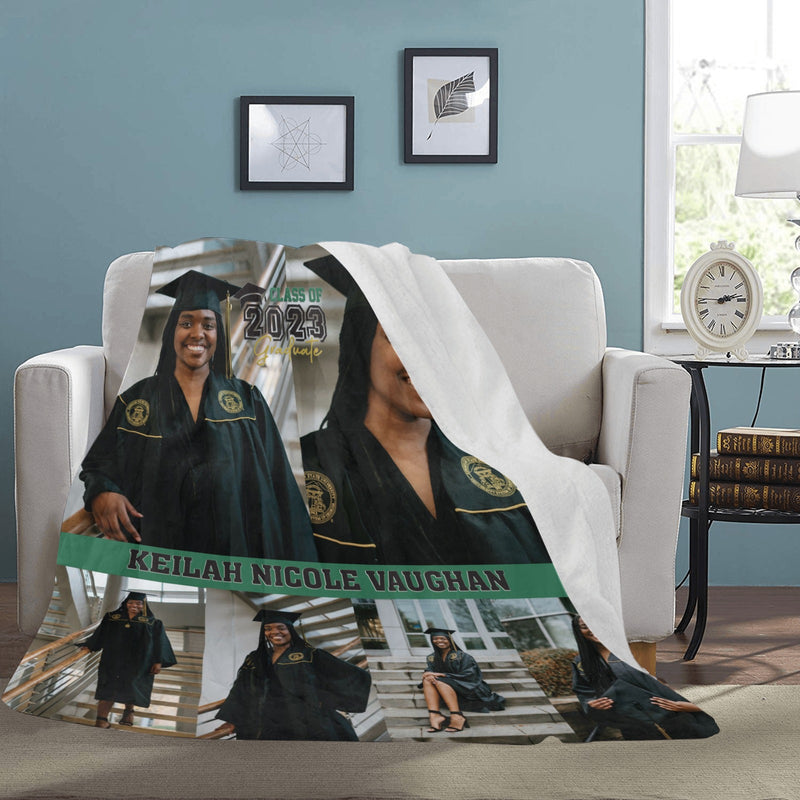 Graduate Ultra-Soft Micro Fleece Blanket 70''x80''