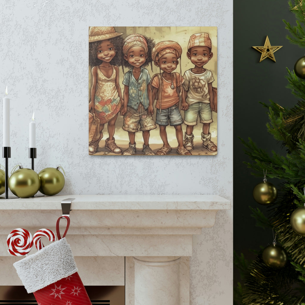 African Canvas, Canvas for Home Decor, Wall Decoration, Housewarming Gift,