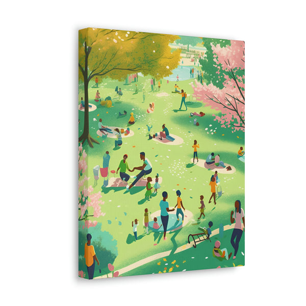 Playing in the Park, Canvas for Home Decor, Wall Decoration, Picture