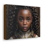 Afro Girl Canvas, African Canvas, Canvas for Home Decor, Wall Decoration, Housewarming Gift, Girl Canvas